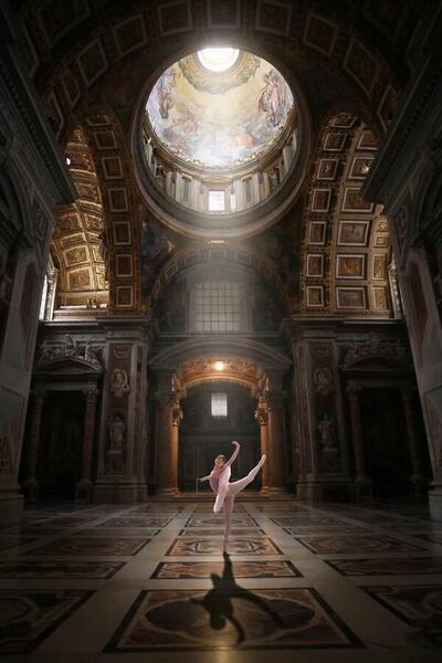 Photograph Strat Cast A Ballerina Dancing In The Cathedral on One Eyeland